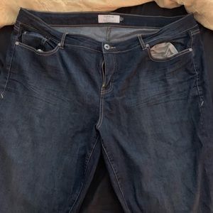 Torrid Curvy Skinny Jeans Dark Wash- extra tall